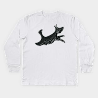 Salty the seadog (cut-out) Kids Long Sleeve T-Shirt
